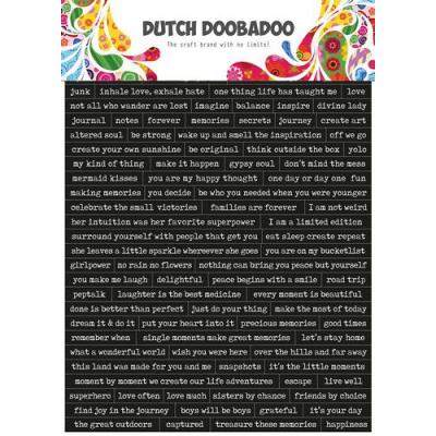 Dutch Doobadoo Dutch Sticker Art - Quotes